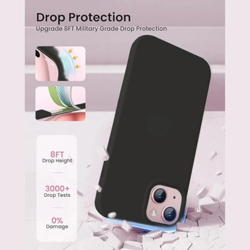 Image of Premium Liquid Silicone Case for iPhone 11 - Slim Full Body Protective Back Cover with Soft Microfiber Lining, Anti-Slip Grip Scratch Resistant Phone Case(Dark Grey)