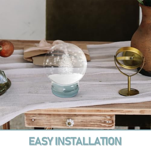 Bolas de Nieve de Cristal Transparente para Decoración Elegante en Bodas 7
