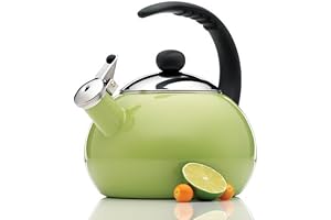 Farberware Luna Enamel Tea Kettle: Timeless Charm with Uncompromising Convenience