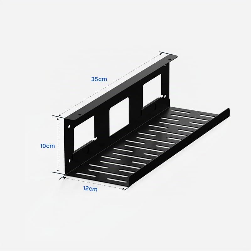 FlexiSpot Passe-Câbles, Gestion des Câbles de Bureau, CPM051 Chemin de Câbles Gestion des Câbles Flexible et Peu Encombrante 35 * 10 * 12cm(Noir)