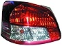 GO-PARTS - for 2007-2012 Toyota Yaris Rear Tail Light Lamp Assembly Housing/Lens/Cover - Left (Driver) Side - (Base Model Sedan) Replacement 81561-52550 TO2818133 2008 2009 2010 2011