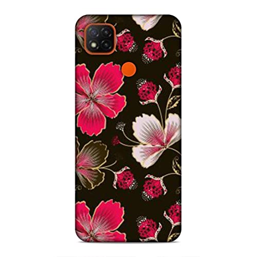 Image of Printed Mobile Back Hard Case Cover for Xiaomi Redmi 9C / Xiaomi Poco C31 / Xiaomi Redmi 9 Activ /Xiaomi Redmi 9 | Flowers, Floral, Pink Flowers, Leaves-2198