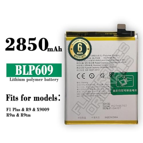 Image of BLP609 Battery for Oppo R9 / R9 Plus /F1 Plus / R9Mt / R9m / X9079 / X9009 / Battery with 6 Month Warranty**** (U248)