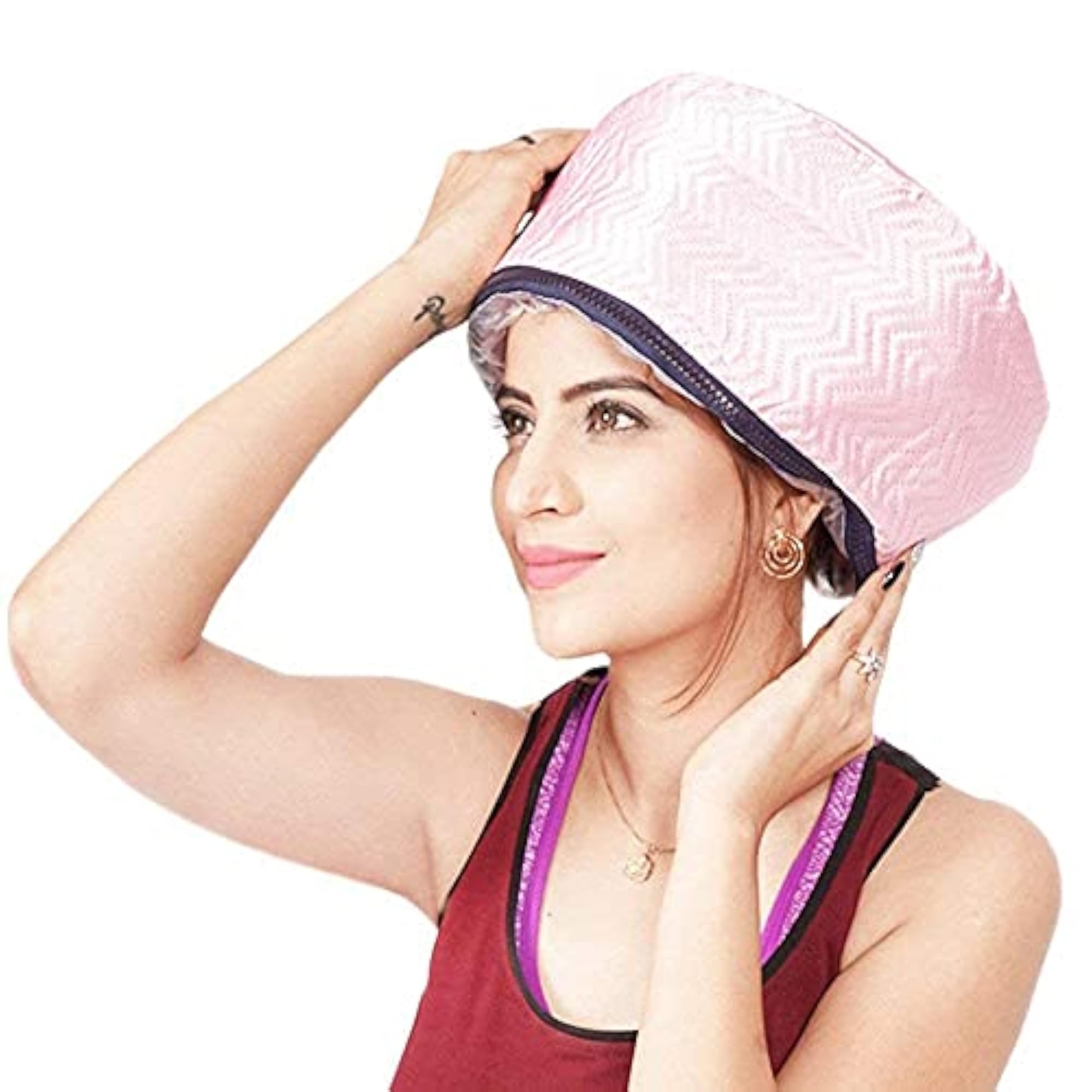 Hair Care Thermal Head Spa Cap Treatment, Pink