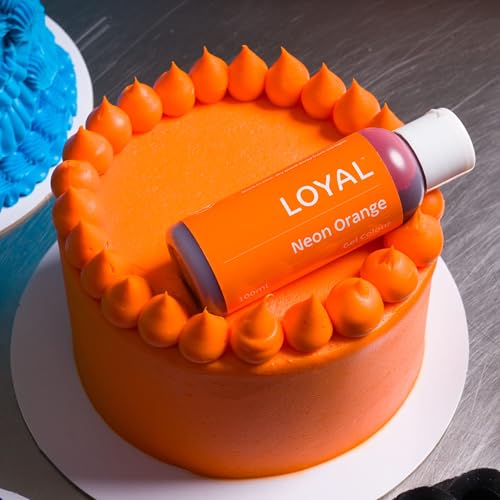 Image of Loyal Gel Food Coloring | Vibrant Color for Buttercream, Fondant, Royal Icing, Gum Paste, Marzipan and Cake Batter | Gel-Based Concentrated Food Dye - 100ml Neon Orange