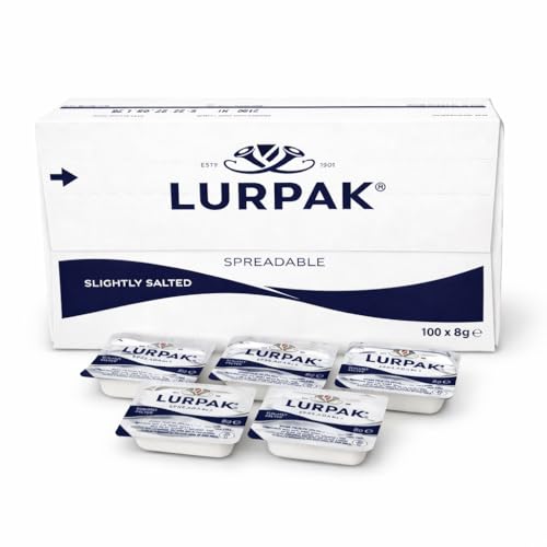 Lurpak Spreadable Butter Portions 100 x 8 Grams from GREAT BRITISH TRADING