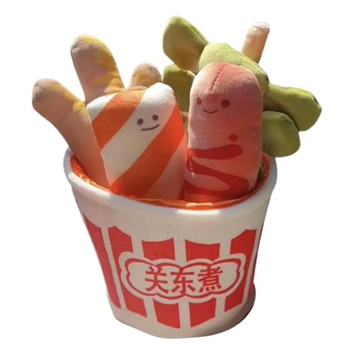 Pequeña comida llena Linda, Peluche gourmet - Peluche caliente picante con diseño Oden | Juego de juguetes creativos, Juguete de peluche suave rápido para decoración, niños y niñas