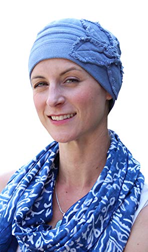 Chemo Cap for Women Cancer Headwear Turban Hat Beanie Head Coverings Hair Loss Parkhurst 100% Cotton Butterfly Beanie