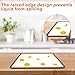 YEXEXINM 6 Pcs Silicone Dehydrator Mats, Dehydrator Trays Compatible with Cosori CP267-FD Non-Stick Drye Sheets with Edge Multifunctional Baking Mats for Jerky Fruit Meat Herbs Vegetables Crackers