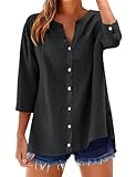 Womens Cotton Button Down Shirts...