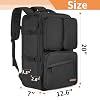 AKOZLIN DJ Mixer Travel Backpack For DDJ Controller FLX4 DJ Lite SB DJ 400 With Multi-Pockets For Equipments,Laptop,Vinyl Records,Cables