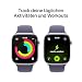 Apple Watch Series 11 GPS + Cellular 46 mm Smartwatch mit Aluminiumgehäuse in Silber und Sportarmband in Nebelviolett (M/L), Schlafindex, Fitnesstracker, Gesundheitsüberwachung, Always-On Display