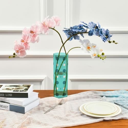 Florero de plástico moderno contra roturas para decoración de mesa de sala 4