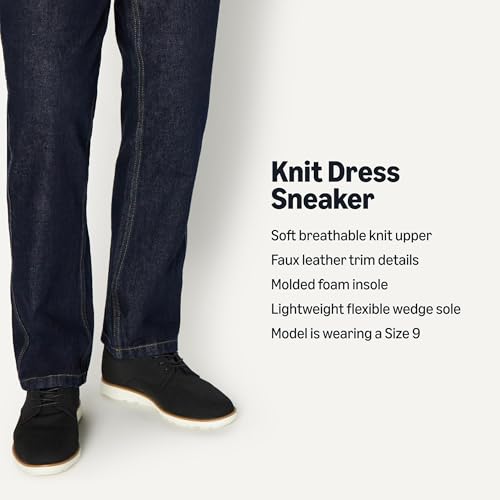Image of Amazon Essentials Men's Derby Knit Dress Sneakers with Foam Insole