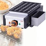 DPLWJPP Máquina Hacer Takoyaki Comercial,Máquina Hacer Takoyaki Eléctrica 1650 W,Máquina Hornear Antiadherente Multifunción 28 Orificios,para Huevos Fritos,Filete Frito,Takoyaki,Pastel