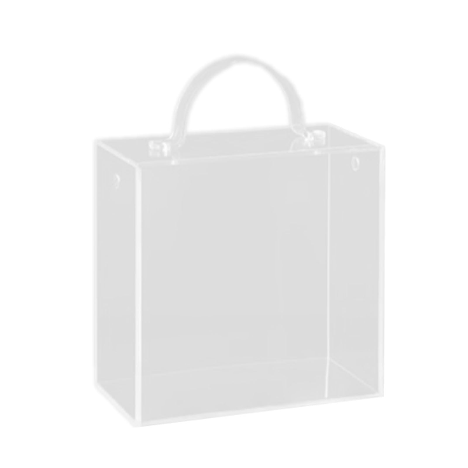 YWLUUOO Clear Acrylic Hand Carry Box Flower Display Container Perfect for Flower Displays and Special Event Elegant Gift Box