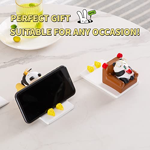 Stellar Panda Kawaii Phone Stand For Desk,Essential Oil Diffuser,Aroma Ceramic Stone Diffuser,Room Decor Aesthetic,Aromatherapy Decorations For Car Home Office (Light Yellow) #TOP5