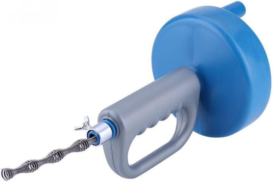 5 Meters Pipe Plunger Manual Kitchen Sink Sewer Dredge Bathroom Bathtub Drain Unblocker (Color : As Shown, Size : One Size) (As Shown One Size)