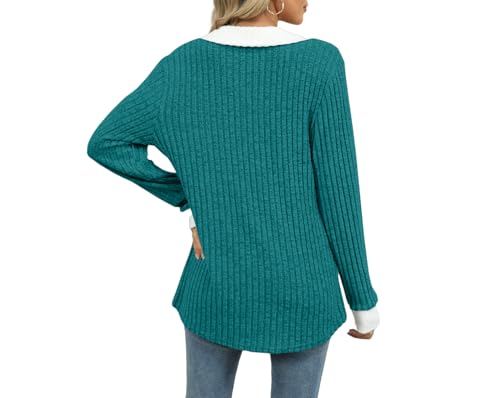 Image of Womens Long Sleeve Shirts Fashion Fall Tops Blouses Sweater Dressy Business Casual Outfits