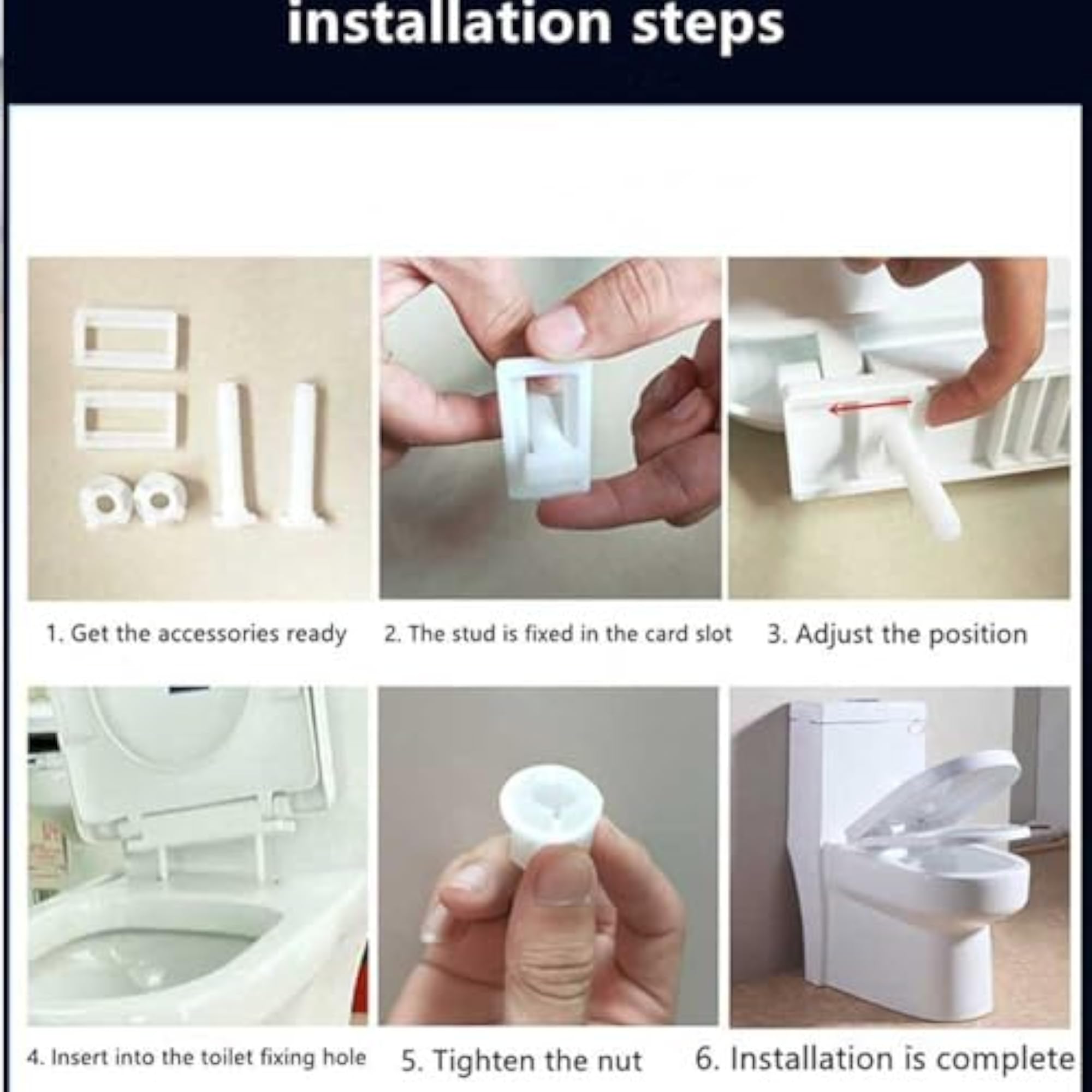 Toilet Seat Bolts and Screws Replacement Kit