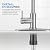 Arofa Kitchen Faucet with Pull Down Sprayer, Brushed Nickel Kitchen Sink Faucet Single Handle Stainless Steel for 1 or 3 Hole Farmhouse Laundry Utility Rv Bar Sinks