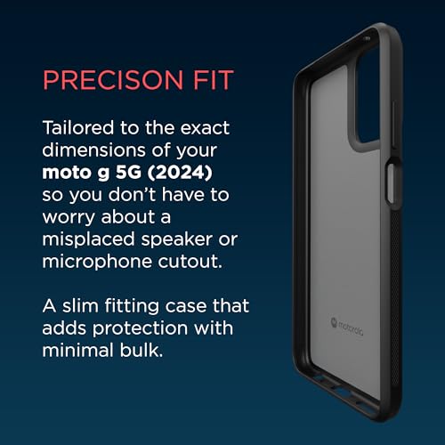 Image of Motorola Moto G 5G (2024) Textured Protective Case- Black
