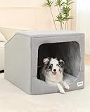 Hovicaed Indoor Dog House for Large Sized Dogs - Washable Removable Cushion and Cover Dog Bed,Inside Dog House Big Space Strong Support,Waterproof and Nonskid Bottom(XL)