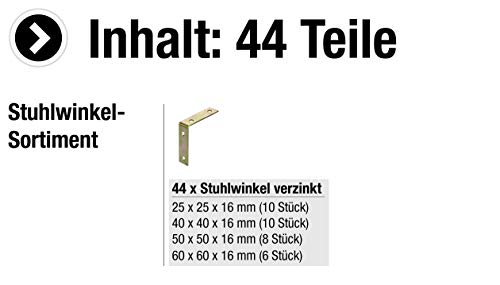 CONNEX B30023 Set of Chair Angle in Bucket galv, Multicolored, 10.8 cm x 10.8 cm x 10.2 cm - Image 2