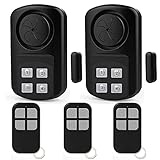 Outdoor Door Gate Alarm with Remote Control Waterproof Gate Pool Door Alarm with Adjust Volume Burglar Alarm for Home Kids Safety