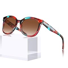 3. Floral Tortoise Frame + Gradient Brown Lens