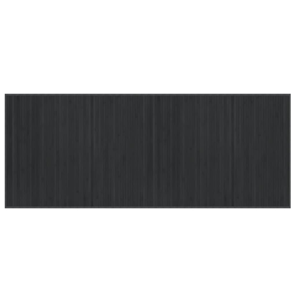 Bambusteppich Rechteckig 80x200 cm Grau