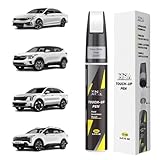 XNA Snow White Pearl(SWP) for KIA Touch Up Paint, 2 in 1 Car Scratch Remover with Pen Tip and Brush, Exact Color-Matched for Car Paint Scratch Repair, Quick & Easy Fix Chips and Nicks