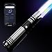 DUPENGDA Pixel Heavy Metal Dueling Light Saber with Smooth Swing, Motion Control, 34 Sound Fonts & 34 Colors, Role Play Set and Game Prop for Adults, Cosplay, Birthday Gifts