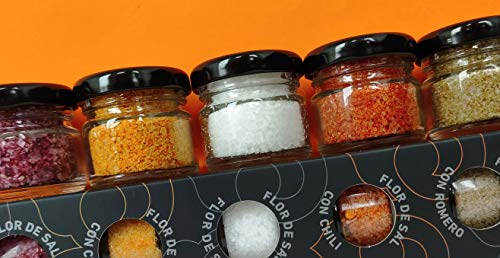 Foto von GLOSA MARINA - Flor de Sal Gourmet Salze, Meersalz aus Mallorca als ideales Gewürze Geschenkset Salzset (5x20g)
