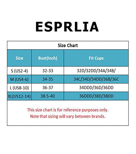 Esprlia Women Longline Padded Sports Bra Fitness Workout Running Shirts Yoga Tank Top Black #TOP5