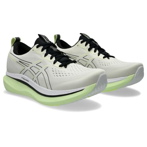 ASICS Men's GLIDERIDE MAX Running Shoe, 12, Birch/Black