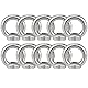 Ringmutter, Augenmutter, Ringmutter Edelstahl, Edelstahl Augenmuttern, für Seilmontage, Hebezubehör, Oberflächenpolieren, Silber, 10 Stück (M8)
