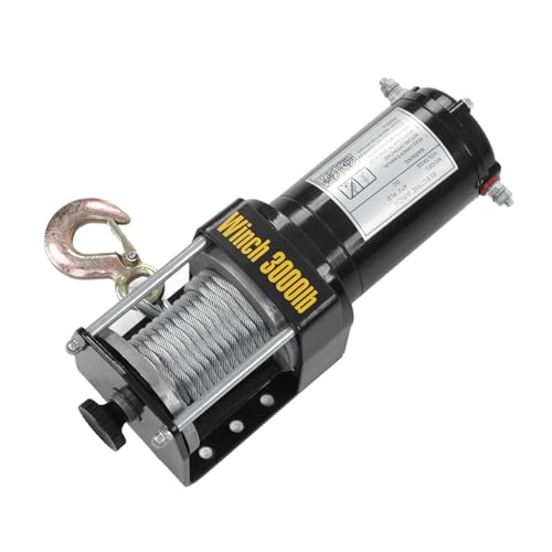 Cabrestante eléctrico 24V para ATV 3000lbs miniatura 1