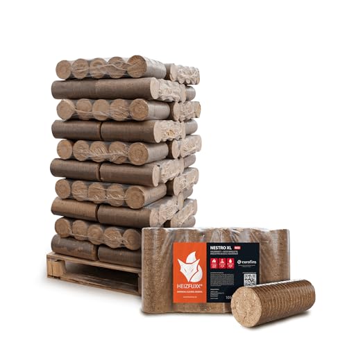 HEIZFUXX Holzbriketts Nestro XL Red - Hartholzbriketts Palette 300 kg...