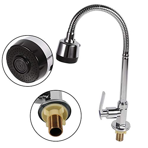 Garosa Zinc Alloy Kitchen Faucet with 360 Degree Rotate Single-Handle Mixer Sink Water Tap Sprayer with Flexible Spout for Home Basin Faucet - Image 4
