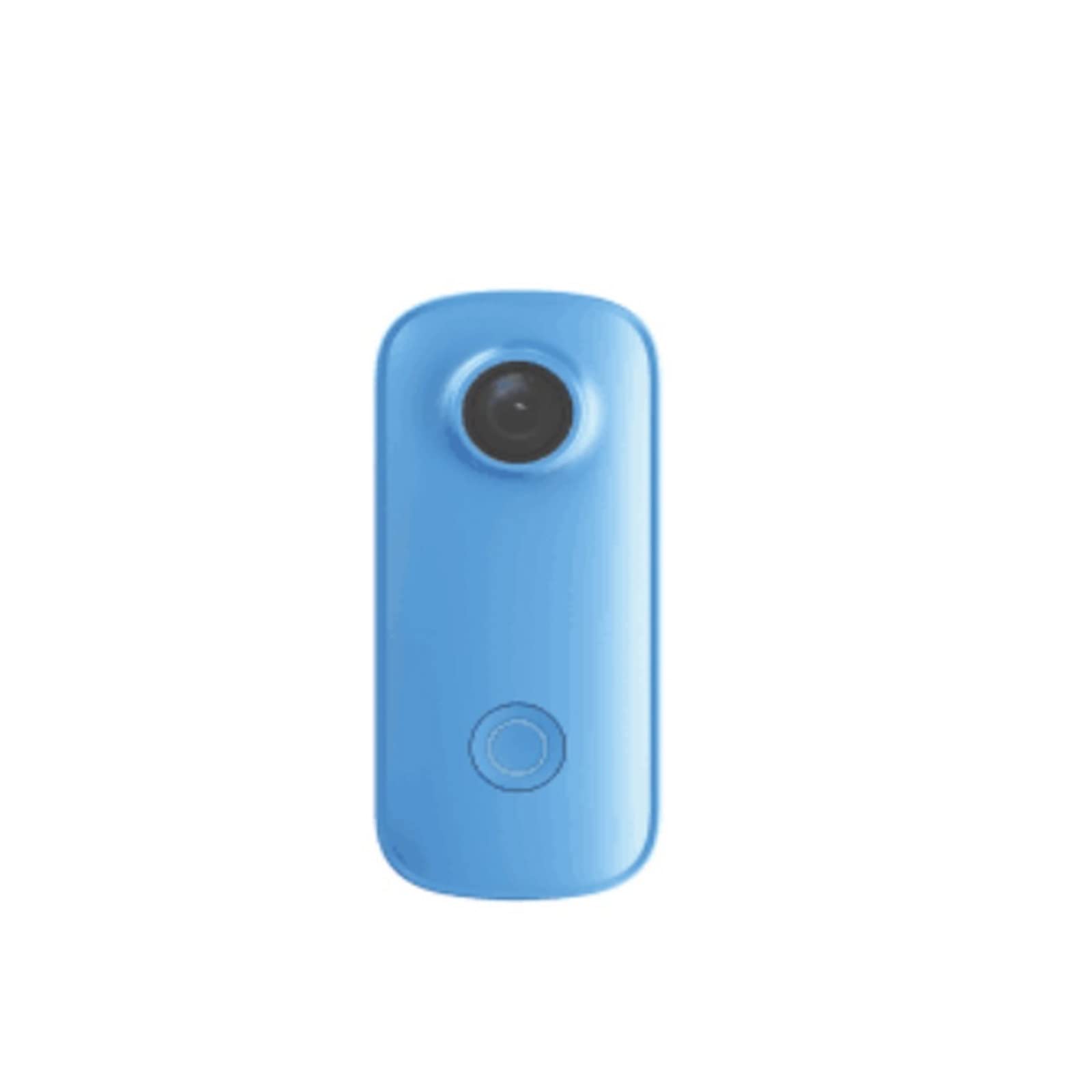 Kamera akcji, Mini kamera kciukowa 1080P30FPS / 4K30FPS H.265 12MP 2.4G 30M Wodoodporna obudowa Action Sport DV Camcorder Płynna stabilizacja(C100 Add 128GB,Blauw)
