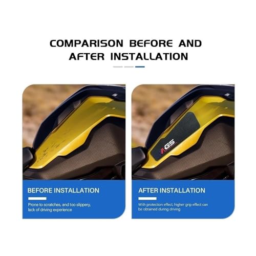 Protection latérale réservoir carburant tapis traction moto F850GS