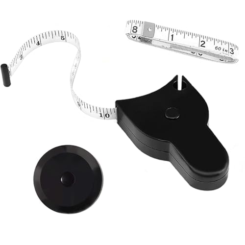 Automatic Telescopic Tape Measure, Body Measure Tape 60 inch (150cm), Self-Tightening Retractable...