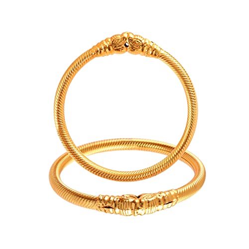 Jewar Mandi Bangles 2 Piece Shermoonh/Shermukhi Kada Gold Plated ...