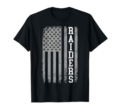 Raiders Name Vintage Retro US Flag Men Women Boy Girl T-Shirt
