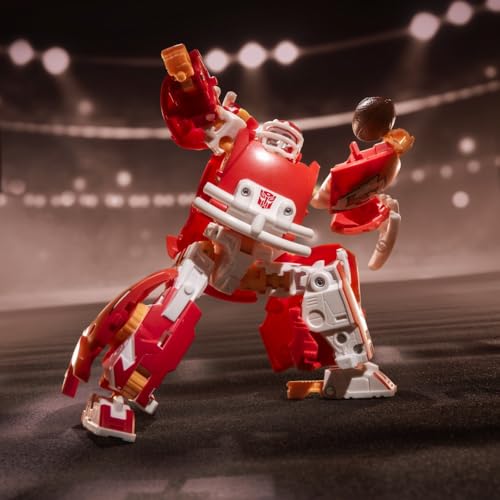 Image of Transformers NFL Kansas City Chiefs KC-59, 5.5-Inch Action Figure Changes from Robot to Helmet, Football Toys for Ages 8+