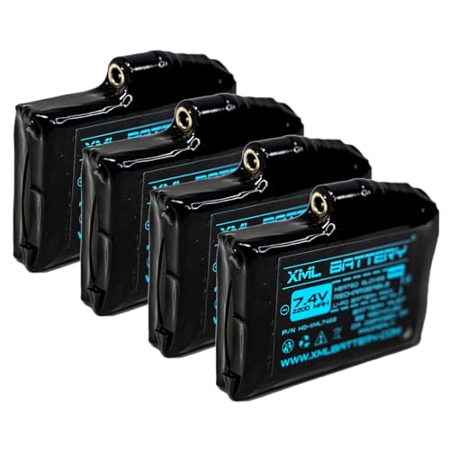(4 Pack) Thermal 7.4v 2200mAh Electric Rechargeable Lithium-ion Battery Gloves Mittens Replacement for Heated