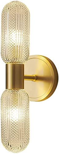 Applique murale vintage intérieur LED design cristal pour couloir et escalier