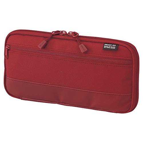 Lihit Lab Smart Fit ACTACT Stationery Travel Holder - Red (Green Tea Set)