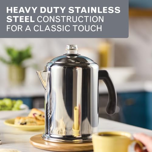 Farberware Classic Stainless Steel Yosemite 12-Cup Coffee Percolator - image 6